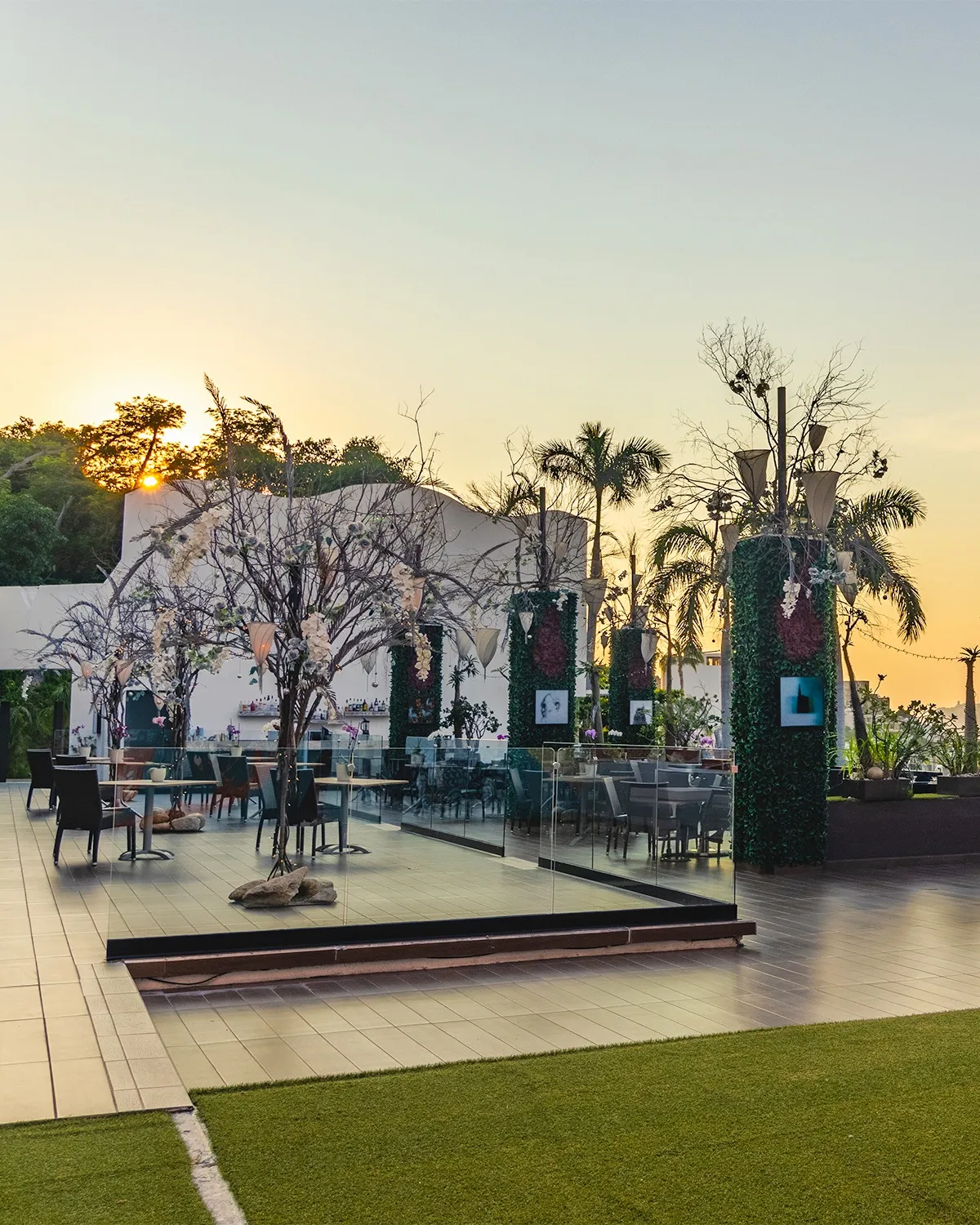 Atardecer en la terraza