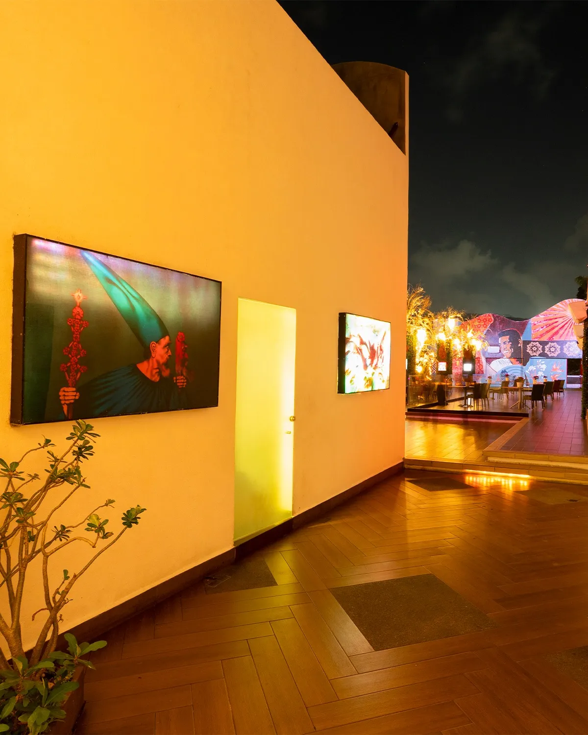 La terraza en ámbar